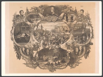 Gedenktafel bei den Novemberfesten 1863 von August Allebe
