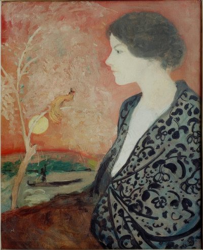 Porträtstudie Elisabeth Gerhardt von August Macke