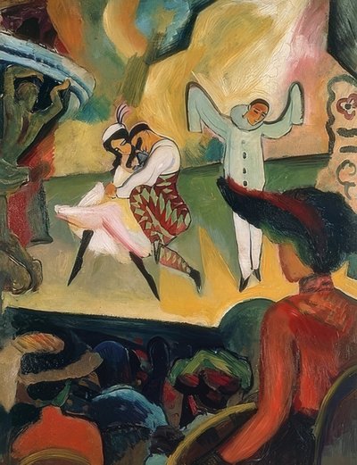 Russisches Ballett I. 1912 von August Macke
