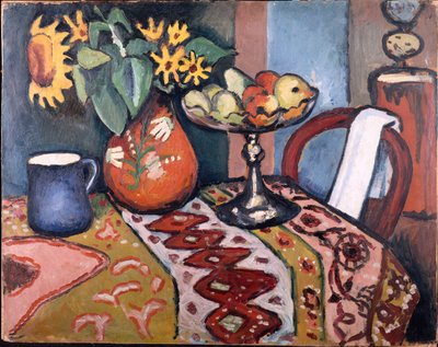 Stillleben mit Sonnenblumen II von August Macke