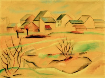 Vorstadthäuser von August Macke