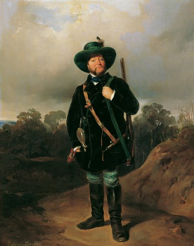 Josef Strommer als Jäger von August von Pettenkofen