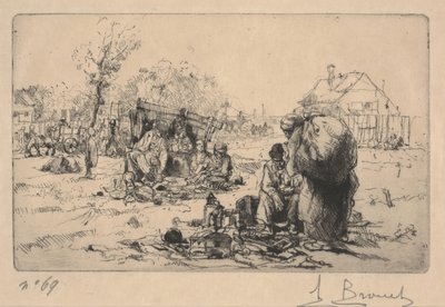 Verkäufer von Trödel von Auguste Brouet