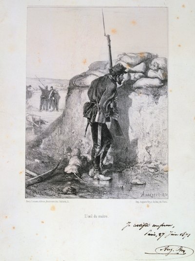 Belagerung von Paris, Deutsch-Französischer Krieg, 1870-1871 von Auguste Bry
