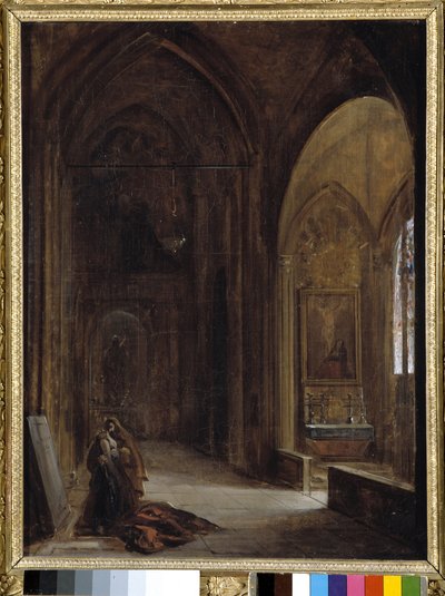 Kircheninnenraum von Auguste Forbin