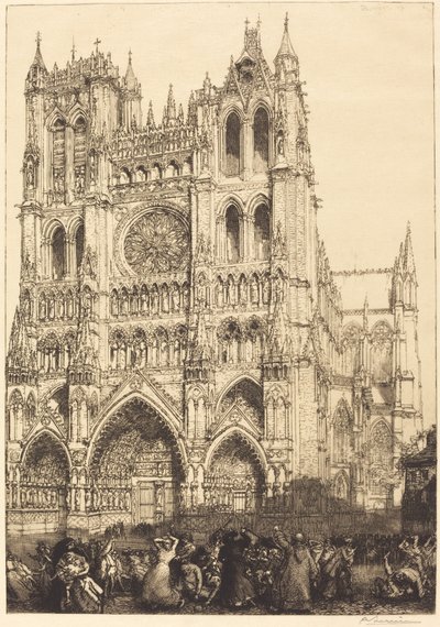 Kathedrale von Amiens von Auguste Lepere