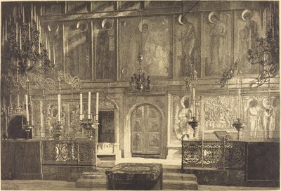 Die Ikonostase der Kathedrale der Himmelfahrt von Auguste Lepere