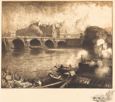 Le Pont Neuf, 1913 von Auguste Lepere