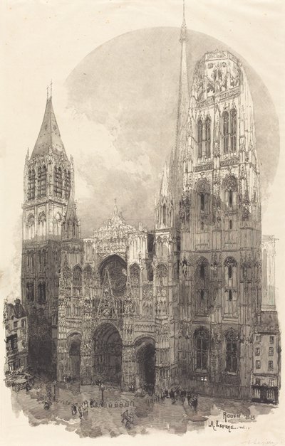 Kathedrale von Rouen von Auguste Lepere