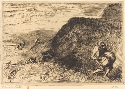 Wrackplünderer, Saint-Jean-de-Monts von Auguste Lepere