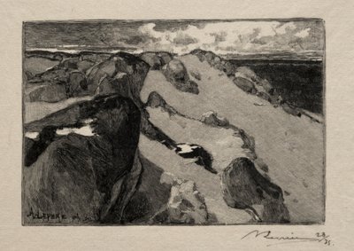 Arbonne, le Gros-Sablon von Auguste Louis Lepère