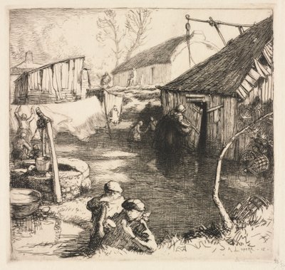 Fischerviertel (Saint-Jean-de-Monts) von Auguste Louis Lepère