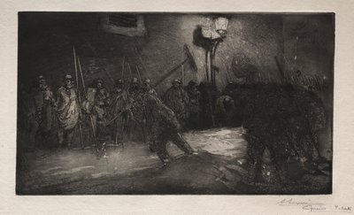 Der Ruf der Nachtkehrer von Auguste Louis Lepère