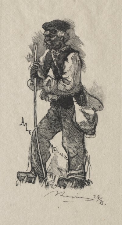 Der Schlangenfänger, 1889 von Auguste Louis Lepère