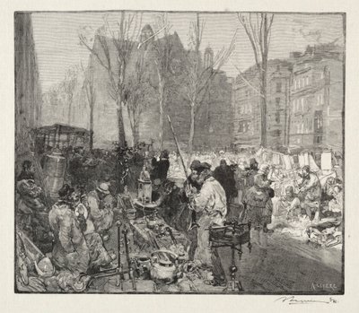 Schrottmarkt von Auguste Louis Lepère