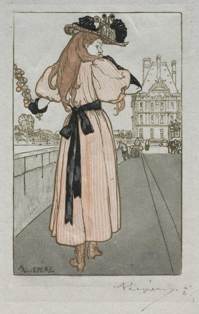 Pariser Almanach, 1897: Frühling von Auguste Louis Lepère