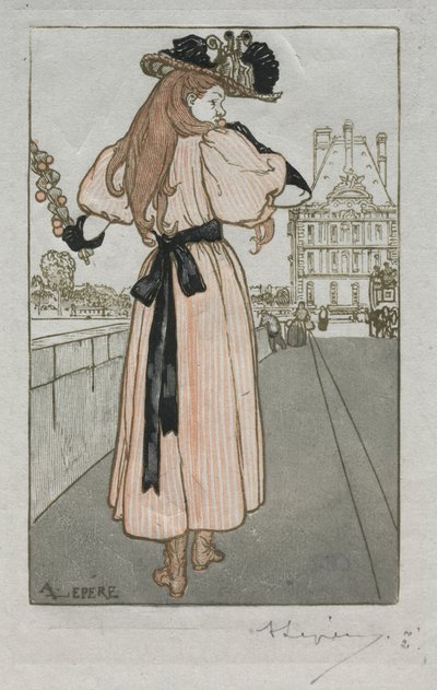Pariser Almanach, 1897: Frühling, 1897 von Auguste Louis Lepère