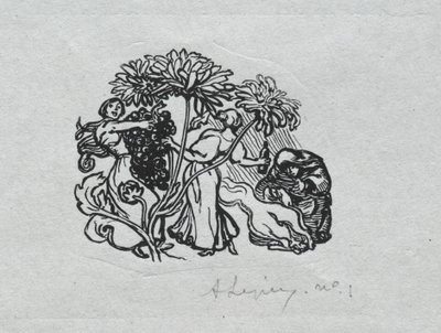Pariser Almanach, 1897: Schlussstück, Herbst, 1897 von Auguste Louis Lepère