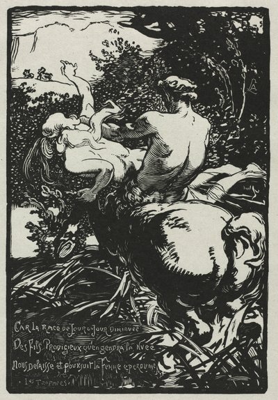 Der Zentaur von Auguste Louis Lepère