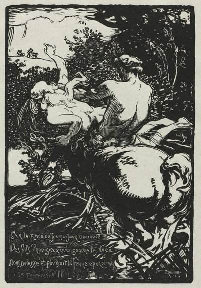 Der Zentaur von Auguste Louis Lepère