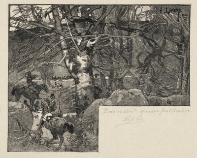 Eine Jagd am Mont Gérard von Auguste Louis Lepère