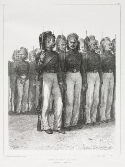Türkische Infanterie, Jäger von Auguste Raffet
