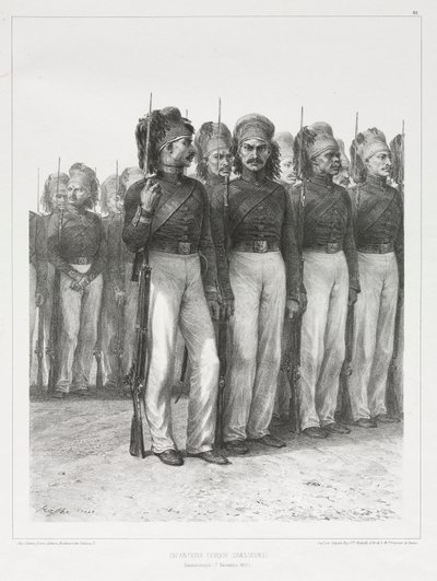 Türkische Infanterie, Jäger, 1837 von Auguste Raffet