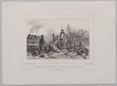 Lithographisches Album von 1837: Halb-Bataillon links...Zielen!...Feuer!...Laden von Auguste Raffet