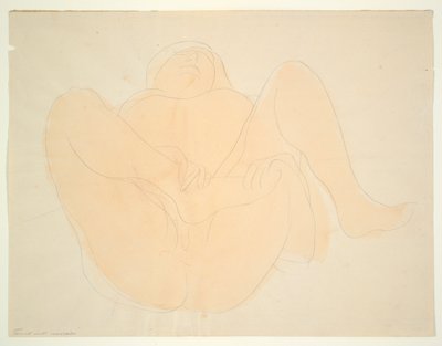 Liegender weiblicher Akt von Auguste Rodin