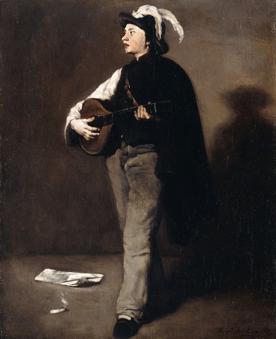 Der Mandolinenspieler, 1862 von Auguste Theodule Ribot