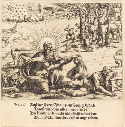 Erschaffung von Eva von Augustin Hirschvogel