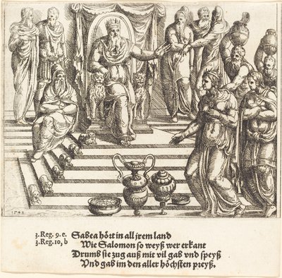Besuch der Königin von Saba bei Salomo von Augustin Hirschvogel