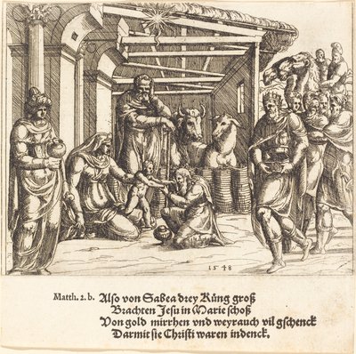 Die Anbetung der Könige von Augustin Hirschvogel