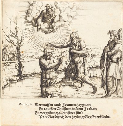 Die Taufe Christi von Augustin Hirschvogel