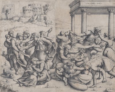 Das Massaker der Unschuldigen, 1545 von Augustin Hirschvogel