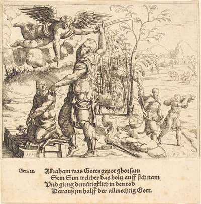 Das Opfer Isaaks von Augustin Hirschvogel