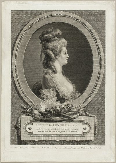 Louise Émilie, Baronin von *** von Augustin de Saint Aubin
