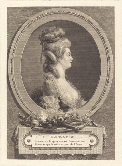 Louise Emilie Baronne de *** von Augustin de Saint Aubin