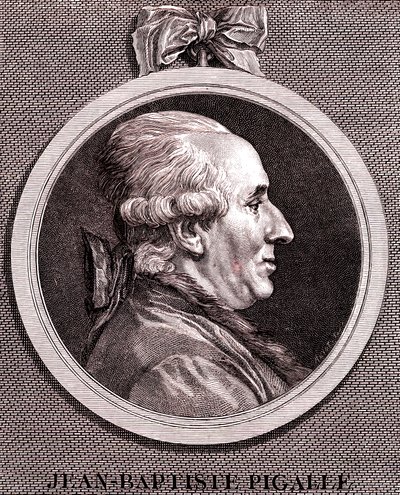 Jean Baptiste Pigalle von Augustin de Saint Aubin