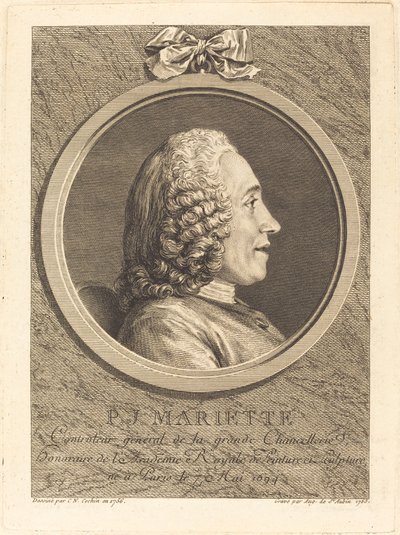 Pierre-Jean Mariette von Augustin de Saint Aubin after Charles Nicolas Cochin II