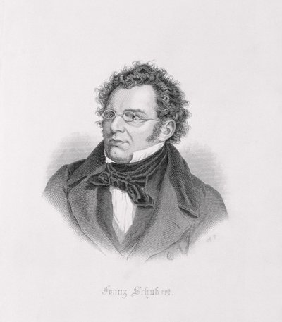 Porträt von Franz Schubert (1768-1827) von Austrian School