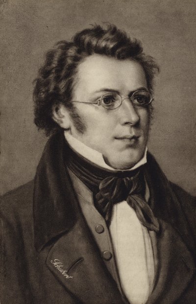 Porträt von Franz Schubert von Austrian School