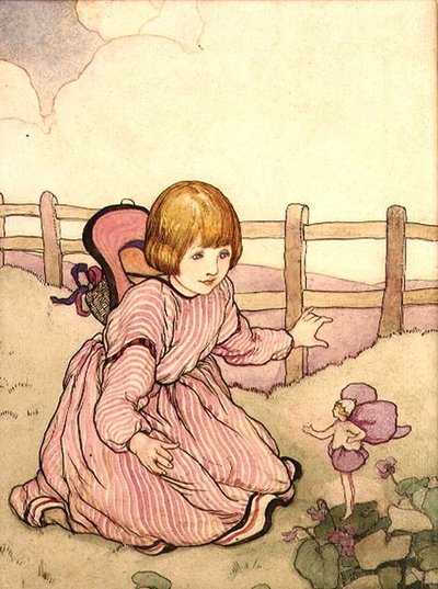 Tinkerbell und Freund von Averil Mary Burleigh