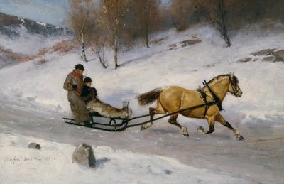 Schlittenfahrt von Axel Hjalmar Ender
