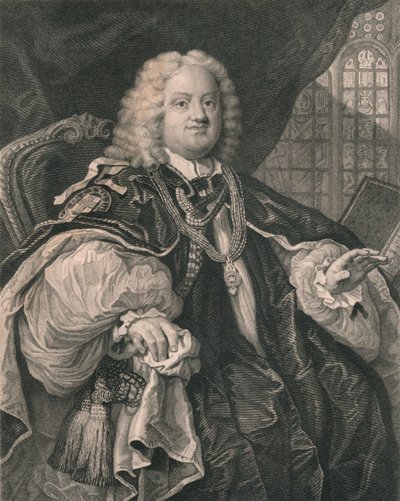 Benjamin Hoadly, 1676-1761, englischer Geistlicher, 19. Jahrhundert von B Holl