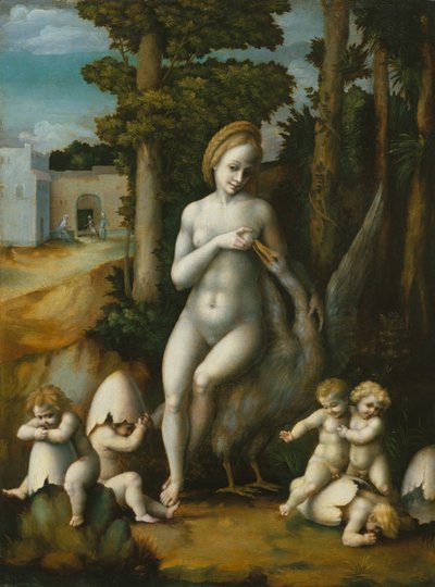 Leda und der Schwan von Bacchiacca