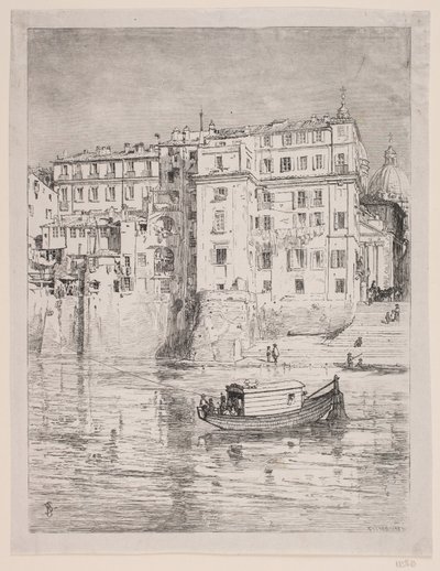 Fähre über den Tiber von Balzer Dahl