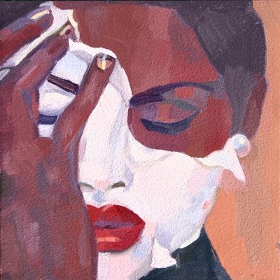 Gesicht 1, 2012 von Barbara Hoogeweegen