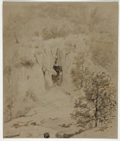 Felsige Landschaft von Barend Cornelis Koekkoek