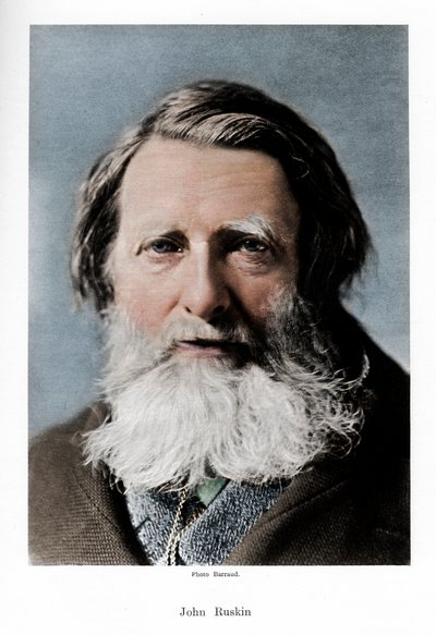 John Ruskin, englischer Kritiker, Dichter und Künstler, um 1880er Jahre von Barraud